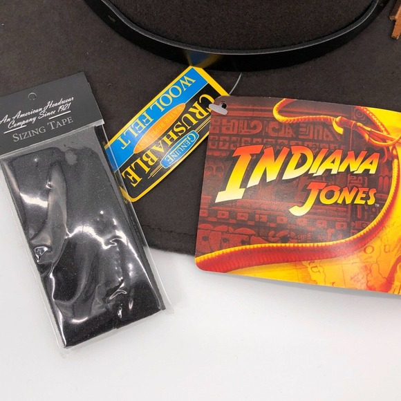 NEW Dorfman Pacific Indiana Jones Hat Mens Small 100% Wool Felt Outback Crushabl - Picture 7 of 8